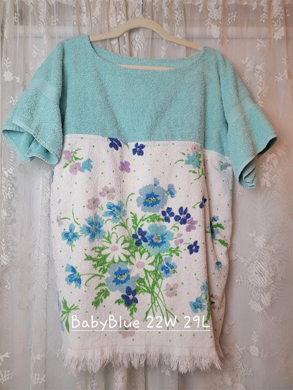 BabyBlue Vintage Towel Dress