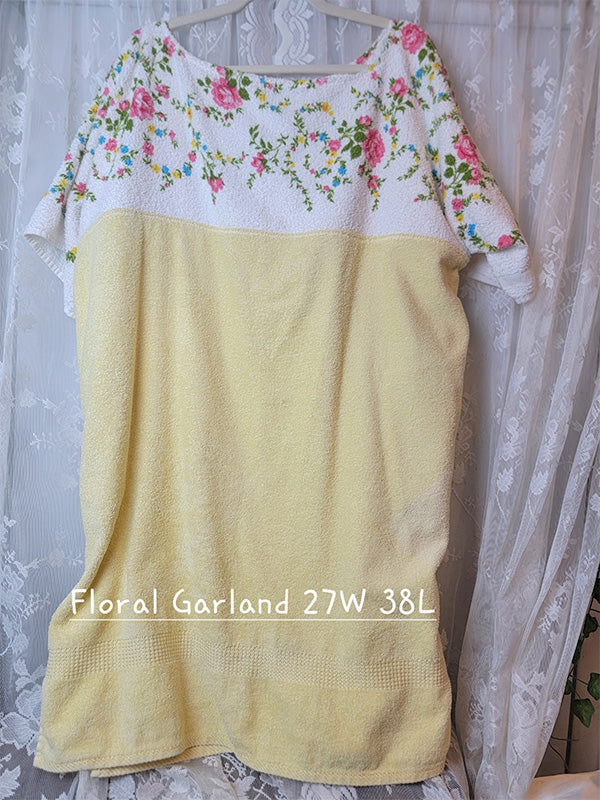 Floral Garland Vintage Towel Dress