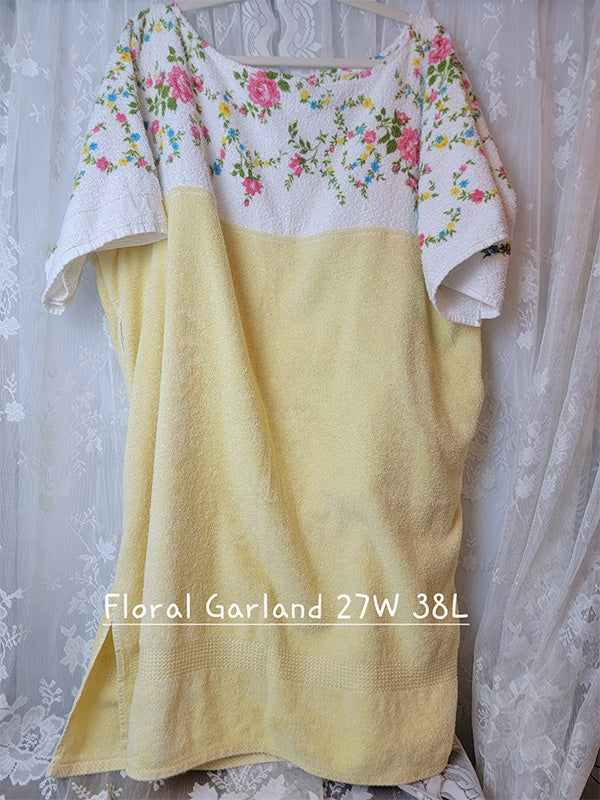 Floral Garland Vintage Towel Dress