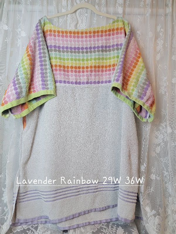Lavender Rainbow Vintage Towel Dress