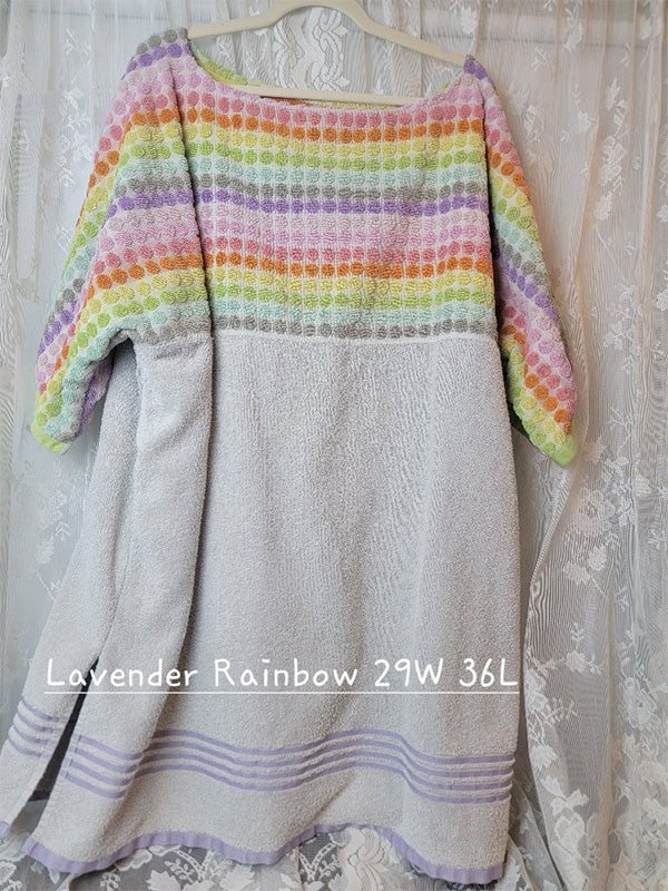 Lavender Rainbow Vintage Towel Dress