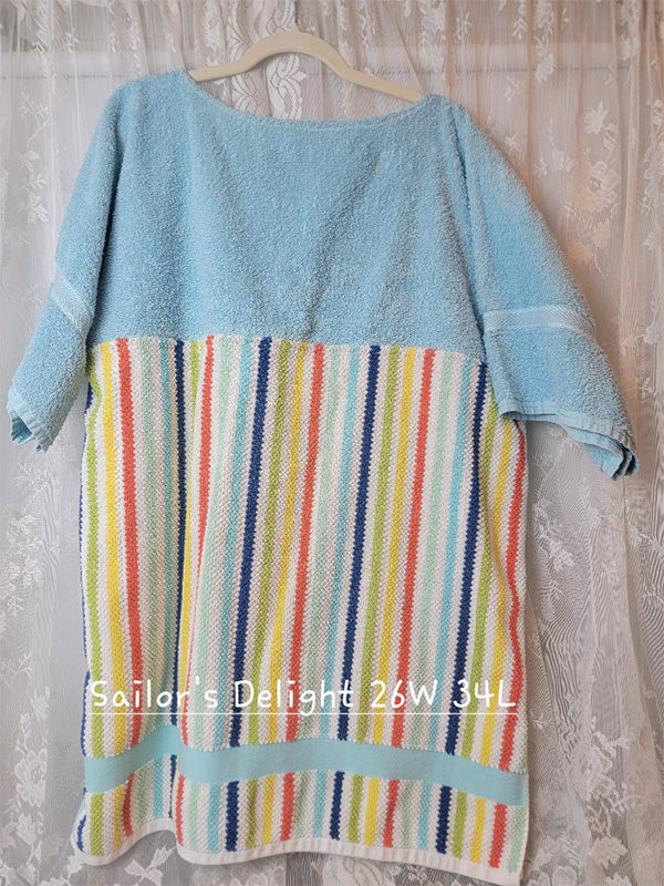 Sailor's Delight Vintage Towel Dress