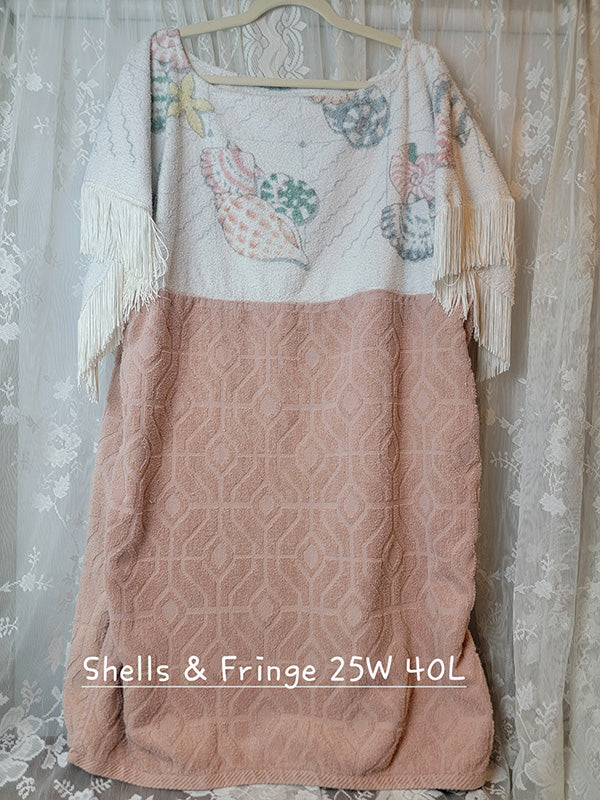 Shells & Fringe Vintage Towel Dress